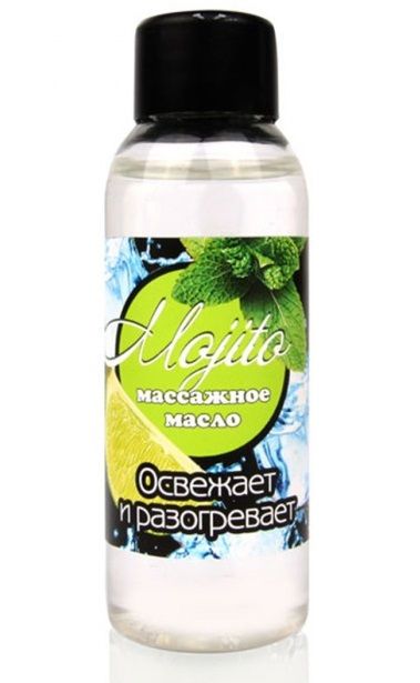 Массажное масло для тела Mojito с ароматом лайма - 50 мл. - Биоритм - купить с доставкой в Находке