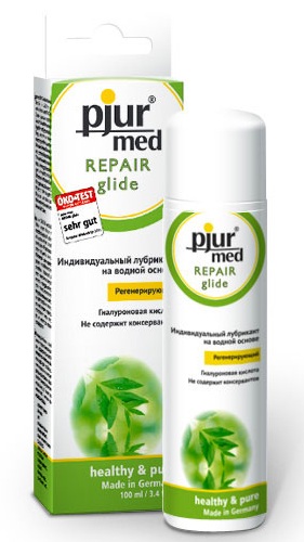Регенирирующий лубрикант с гиалуроновой кислотой pjur MED Repair glide - 100 мл. - Pjur - купить с доставкой в Находке