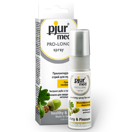 Пролонгирующий спрей с экстрактом дуба и пантенолом pjur MED Pro-long Spray - 20 мл. - Pjur - купить с доставкой в Находке