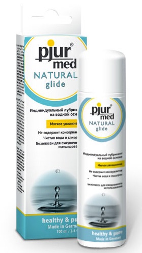 Нейтральный лубрикант на водной основе pjur MED Natural glide - 100 мл. - Pjur - купить с доставкой в Находке