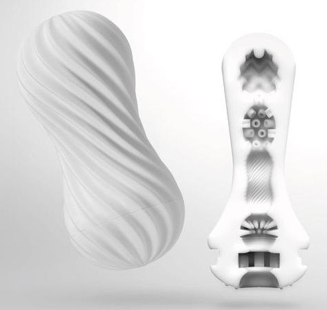 Мастурбатор FLEX Silky White с мягким рельефом - Tenga - в Находке купить с доставкой