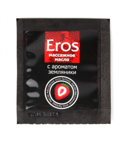 Пробник массажного масла с ароматом земляники Eros fantasy - 4 гр. - Биоритм - купить с доставкой в Находке