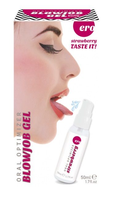 Увлажняющий гель для орального секса с ароматом клубники - 50 мл. - Ero - купить с доставкой в Находке