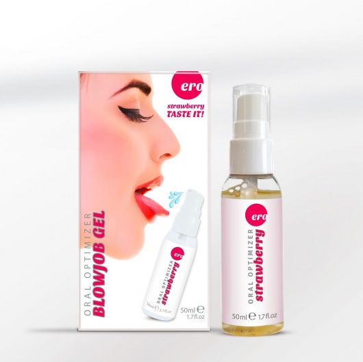 Увлажняющий гель для орального секса с ароматом клубники - 50 мл. - Ero - купить с доставкой в Находке