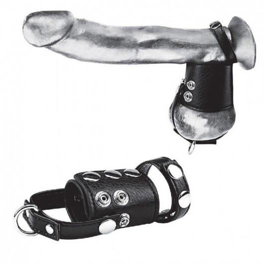 Кольцо на член и мошонку Cock Ring With 2  Ball Stretcher And Optional Weight Ring - BlueLine - в Находке купить с доставкой