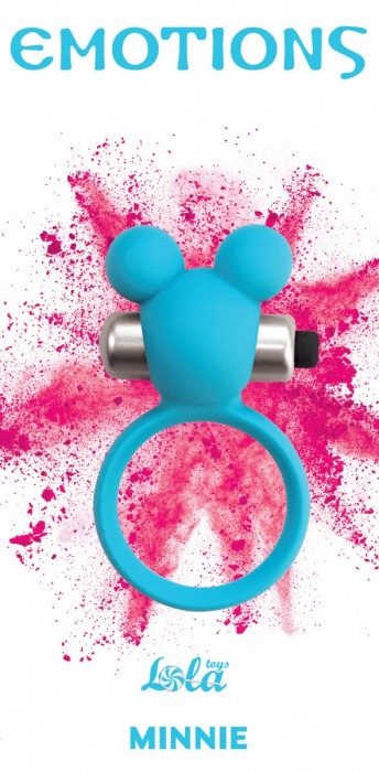 Голубое эрекционное виброколечко Emotions Minnie Breeze - Lola Games - в Находке купить с доставкой