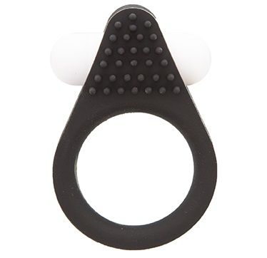 Чёрное эрекционное кольцо LIT-UP SILICONE STIMU RING 1 BLACK - Dream Toys - в Находке купить с доставкой