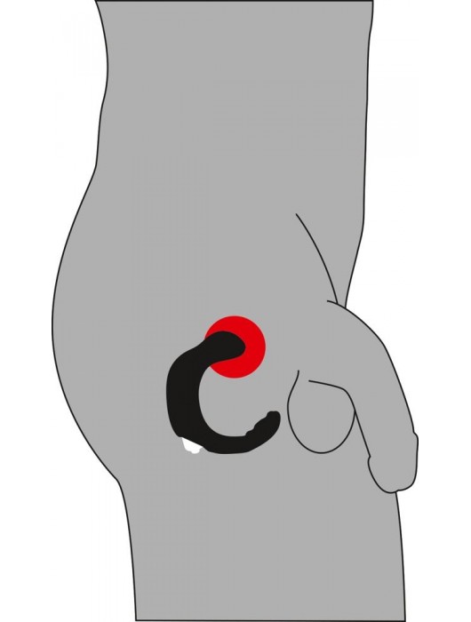 С-образный стимулятор простаты Rebel с виброэлементом - Orion - в Находке купить с доставкой