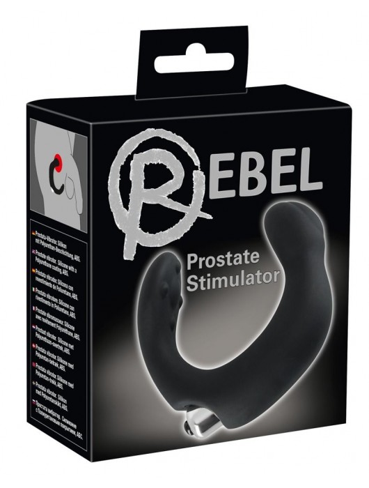 С-образный стимулятор простаты Rebel с виброэлементом - Orion - в Находке купить с доставкой