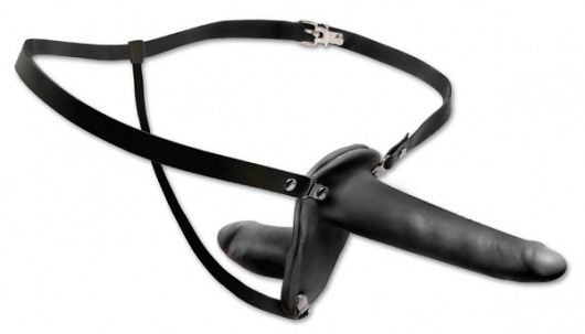 Женский страпон с вагинальной пробкой Double Penetrix Strap-on - 15 см. - Pipedream - купить с доставкой в Находке