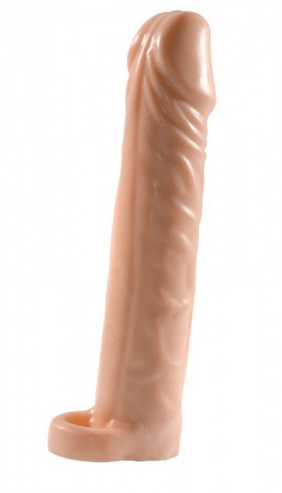 Телесная насадка-удлинитель Extension sleeve с подхватом - 17 см. - Sitabella - в Находке купить с доставкой