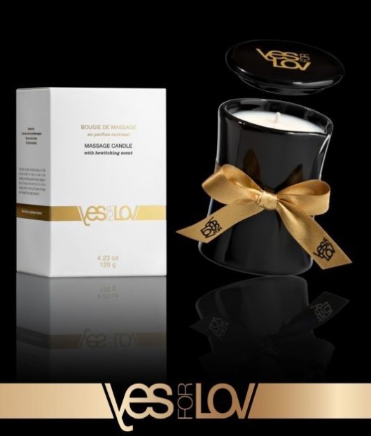 Массажная аромасвеча BEWITCHING MASSAGE CANDLE - 120 мл. - YESforLOV - купить с доставкой в Находке