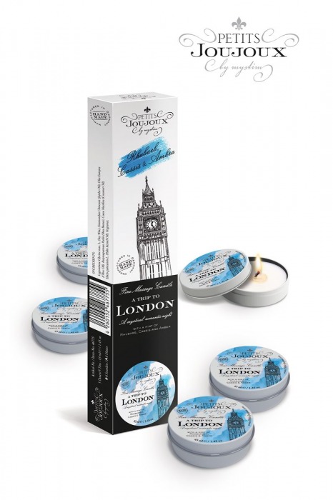 Набор из 5 свечей Petits Joujoux London с ароматом ревеня, амбры и чёрной смородины - MyStim - купить с доставкой в Находке