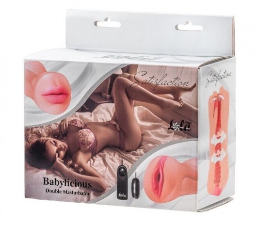 Двусторонний мастурбатор с вибропулей Satisfaction Babylicious - Lola Games - в Находке купить с доставкой
