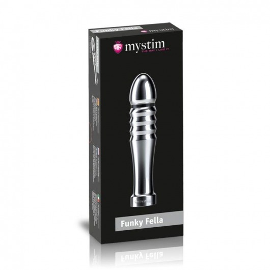 Ребристый фаллоимитатор для электростимуляции Funky Fella Rill Dildo - 13 см. - MyStim - купить с доставкой в Находке