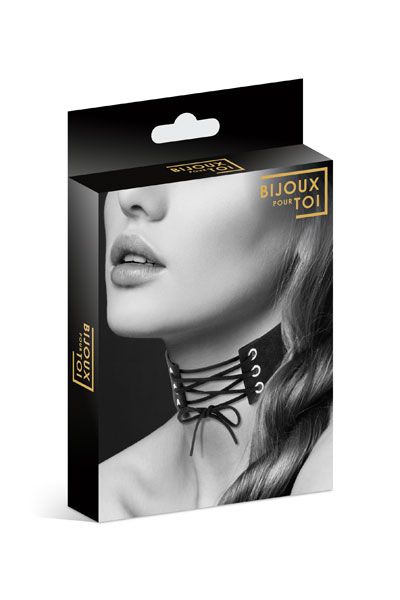 Оригинальный ошейник-чокер со шнуровкой - Bijoux Pour Toi - купить с доставкой в Находке