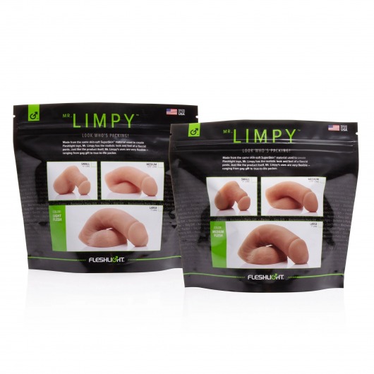 Мягкий имитатор пениса Fleshtone Limpy большого размера - 21,6 см. - Fleshlight - купить с доставкой в Находке