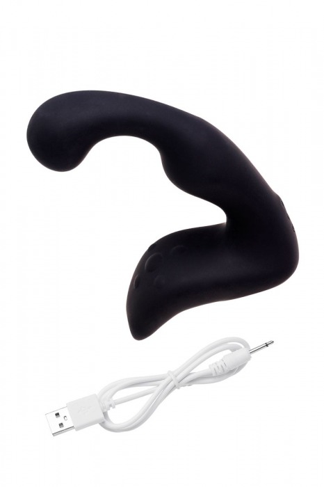 Чёрный изогнутый вибростимулятор простаты Erotist - Erotist Adult Toys - в Находке купить с доставкой