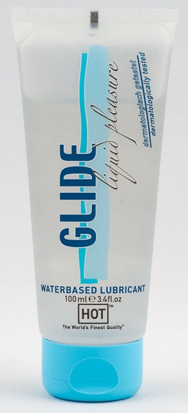 Интимная смазка на водной основе Glide - 100 мл. - HOT - купить с доставкой в Находке