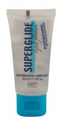 Гель-смазка на водной основе для чувствительной кожи Superglide - 30 мл. - HOT - купить с доставкой в Находке