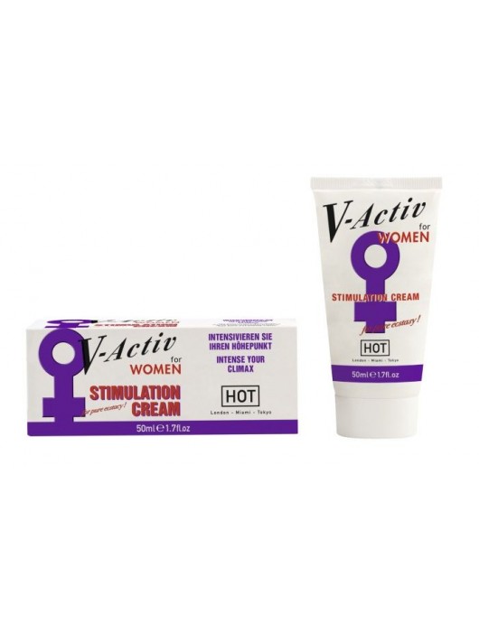 Стимулирующий крем для женщин V-activ - 50 мл. - HOT - купить с доставкой в Находке