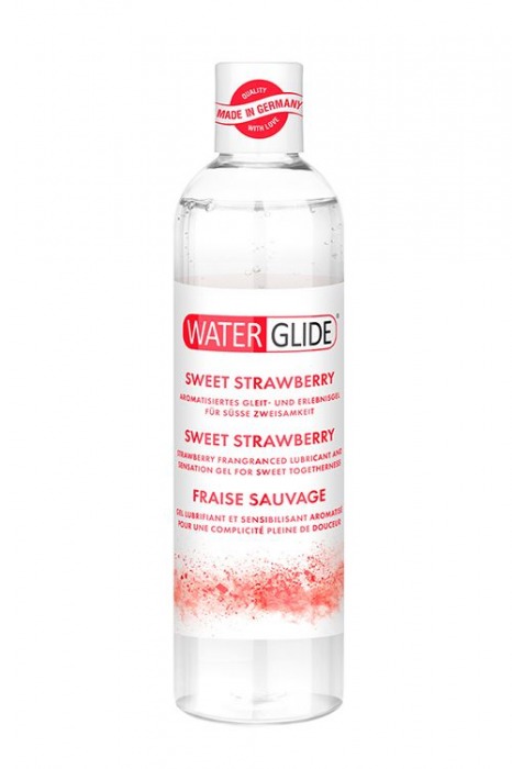 Лубрикант на водной основе с ароматом клубники SWEET STRAWBERRY - 300 мл. - Waterglide - купить с доставкой в Находке