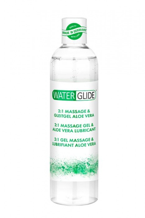 Гель-смазка 2-в-1 MASSAGE   LUBRICANT ALOE VERA - 300 мл. - Waterglide - купить с доставкой в Находке