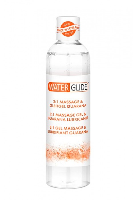 Гель-смазка 2-в-1 MASSAGE   LUBRICANT GUARANA - 300 мл. - Waterglide - купить с доставкой в Находке