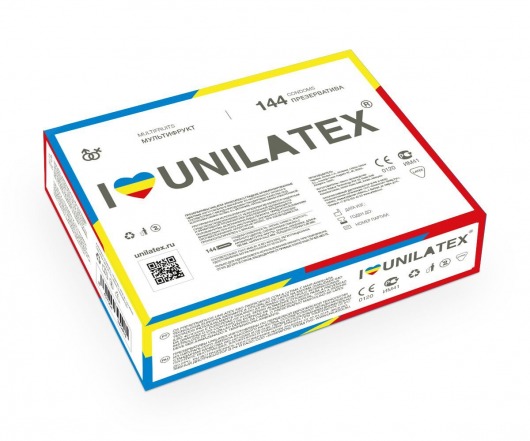 Разноцветные ароматизированные презервативы Unilatex Multifruits - 144 шт. - Unilatex - купить с доставкой в Находке