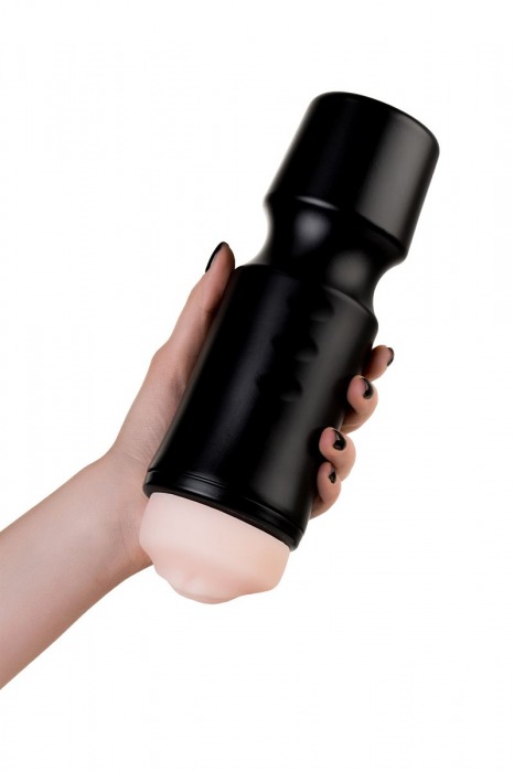 Мастурбатор-ротик A-Toys в черной колбе - A-toys - в Находке купить с доставкой
