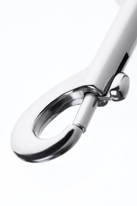 Серебристый двухсторонний карабин TOYFA Metal - ToyFa - купить с доставкой в Находке