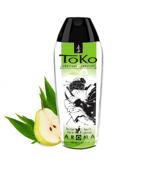 Интимный гель TOKO Pear   Exotic Green Tea с ароматом груши и зеленого чая - 165 мл. - Shunga - купить с доставкой в Находке