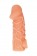 Телесная закрытая насадка с венками Cock Sleeve Size S - 13,8 см. - KOKOS - в Находке купить с доставкой