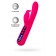 Ярко-розовый вибратор с клиторальной стимуляцией Rablock - 23,5 см. - ToyFa купить в Находке с доставкой в Orgasmix.ru Ярко-розовый вибратор с клиторальной стимуляцией Rablock - 23,5 см. - ToyFa
